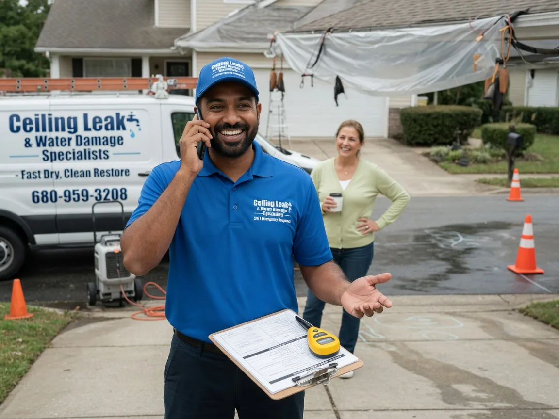 Ceiling Leak Cleanup Midfield, TX FAQs